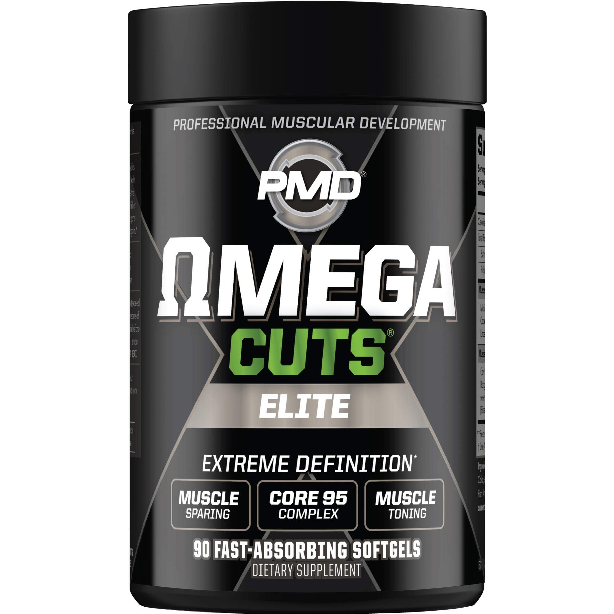 PMD Sports Ultra Pump Fuel Insanity - Pre Workout – Pink Lemonade (30 Servings) Sports Omega Cuts Elite Thermogenic Fat Burner (90 Softgels)