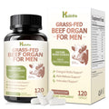 Grass Fed Beef Organ Supplement for Men - Beef Liver Capsules,Pasture Raised Beef Organs with Heart, Liver, Kidney, Spleen, Testicle & Prostate, Zinc, Selenium, Vitamin D3, Ginseng, Cordyceps HOLINFREBuy Supplements Australia