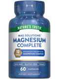 Supplement bottle labeled 'Nature's Truth Magnesium Complete' on a white background