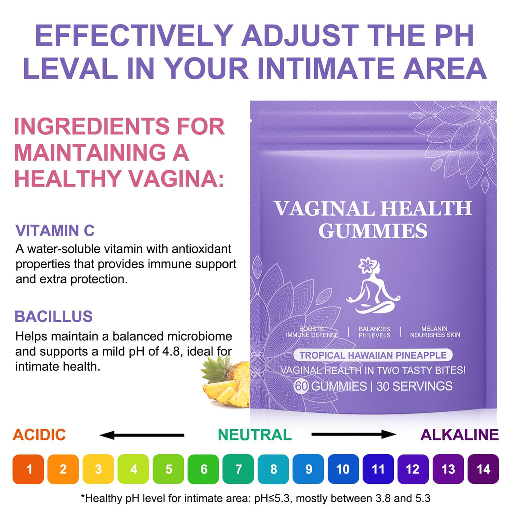 Vital Vaginal Probiotic Gummies for Women, 60PCS Feminine Balance Gummies, PH Balance,Immune Support, Vegan, Gluten-Free, Vaginal Probiotics Supplement, 60 Count DCTTVHVDBuy Supplements Australia