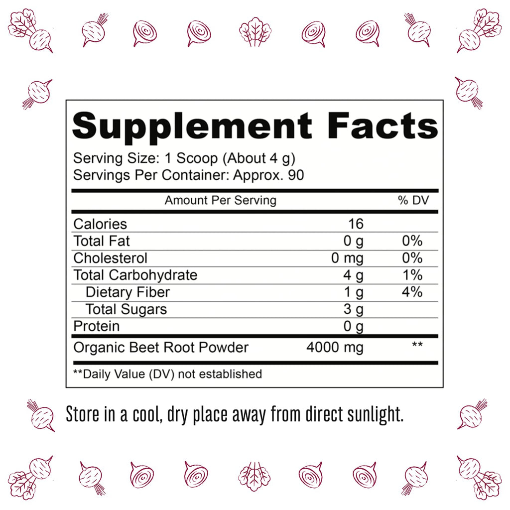 TruBaio Organic Beet Root Powder: Nitric Oxide Booster, Circulation and Stamina Increasing TruBaioBuy Supplements Australia
