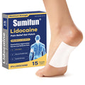 Sumifun Medium Size Lidocaine Patches - Plantar Fasciitis Relief, Foot & Neck & Arm & Small Pain Areas - Maximum OTC Strength - Stays in Place (Small, Count, 15) SumifunBuy Supplements Australia