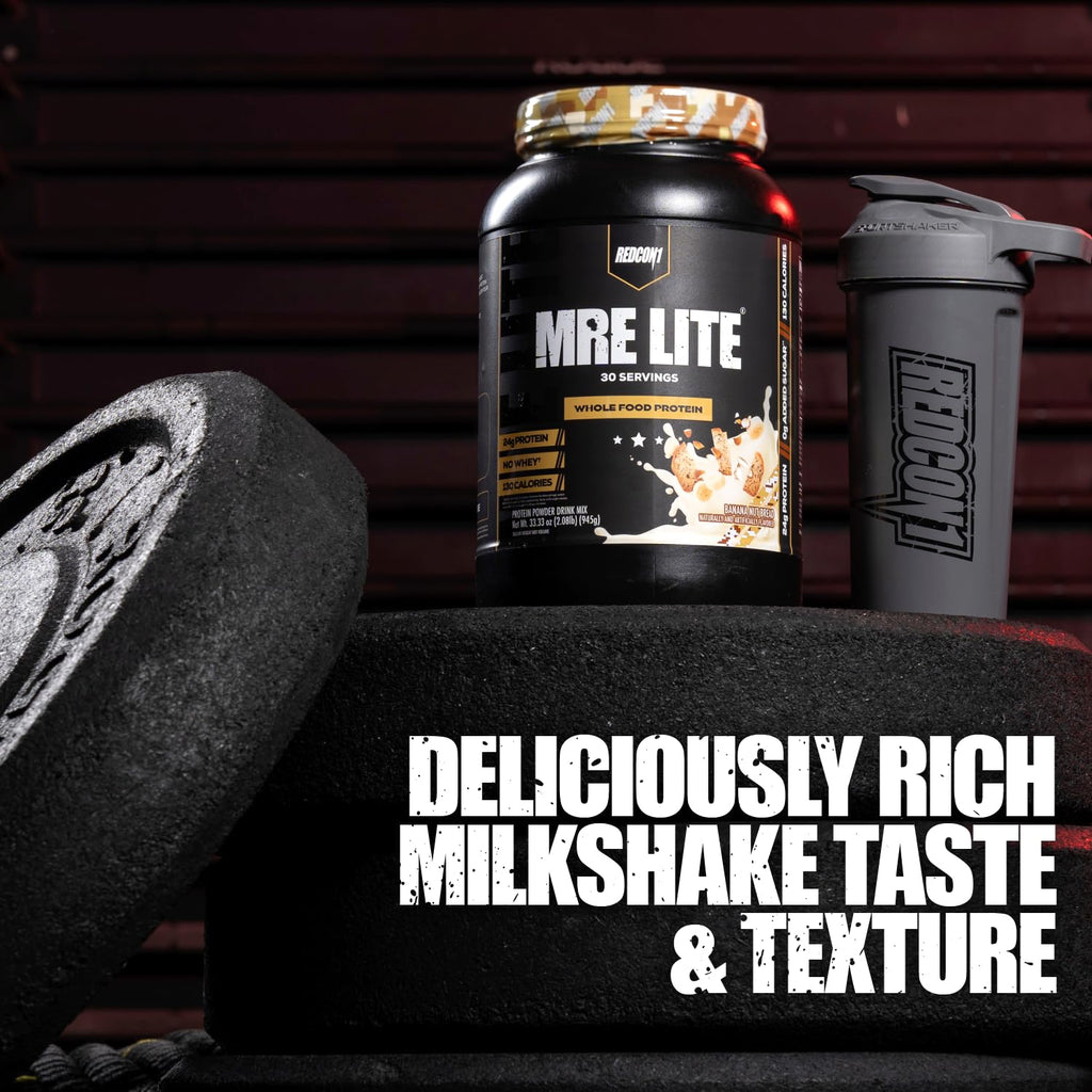 REDCON1 MRE Lite Whole Food Protein Powder, Strawberry Shortcake - Low Carb & Whey REDCON1Buy Supplements Australia