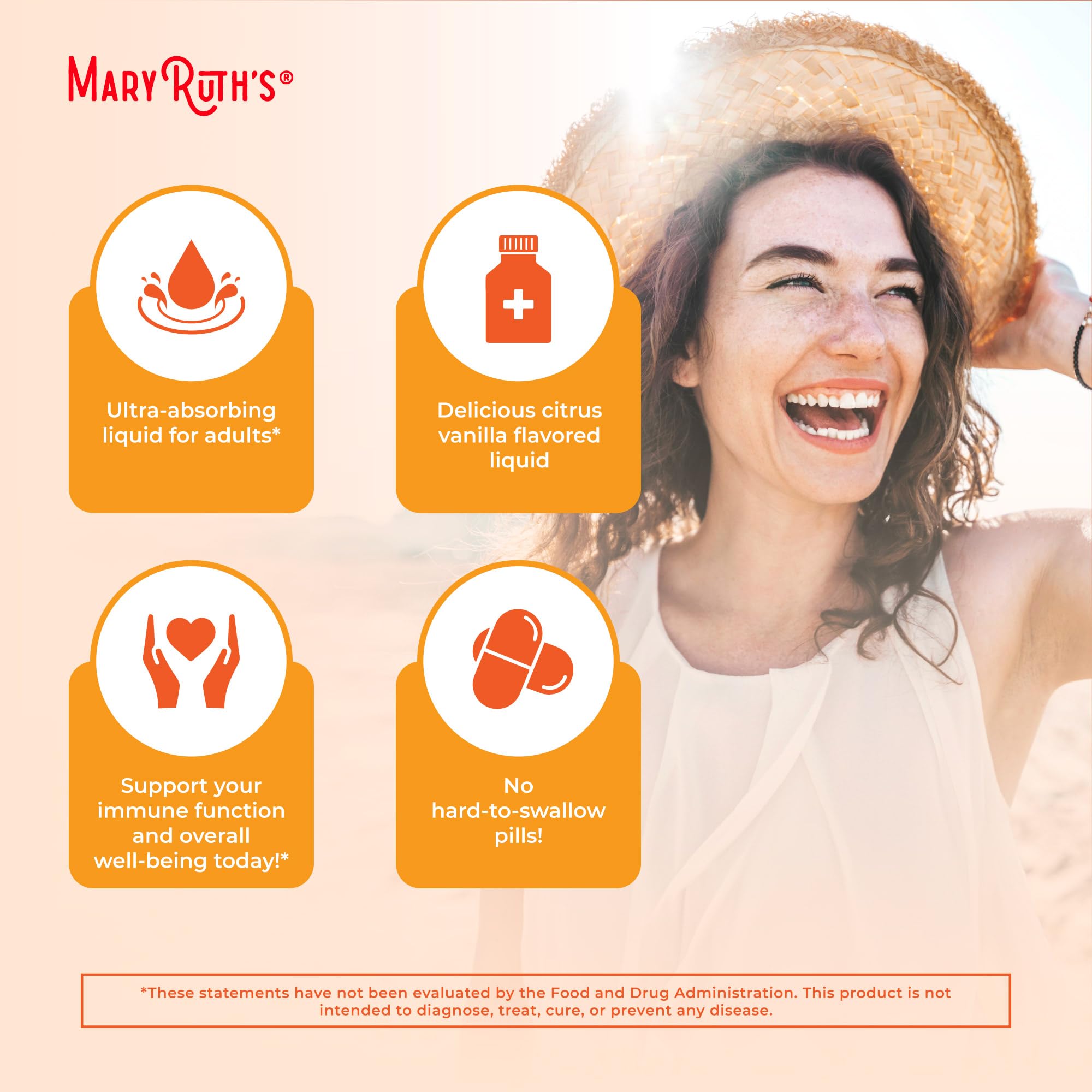 MaryRuth's Megadose Liquid Vitamin C Liposomal | 500 mg Per Serving | Ultra Absorption | Immunity | Antioxidant Support | Collagen Formation | Vegan | Gluten Free | Sugar Free | 7.6 Oz | 30 Servings MARYRUTH'SBuy Supplements Australia