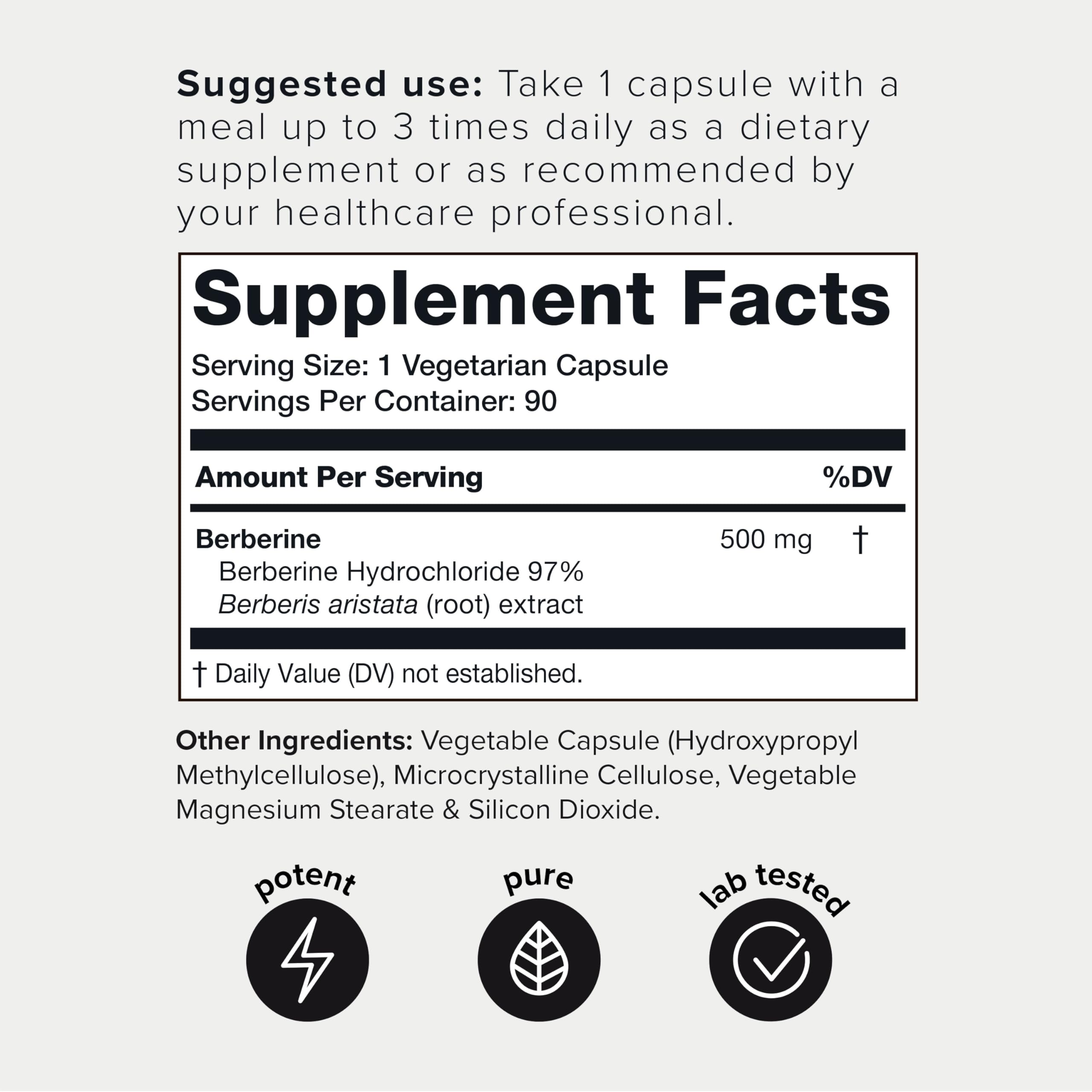 Toniiq Ultra High Strength Berberine HCl 500mg from The Himalayas - Berberine Suppleme ToniiqBuy Supplements Australia