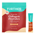 Further Food Chocolate Collagen Peptides Powder with Reishi Mushroom - 100% Grass-Fed, Hydrolyzed Type 1 & 3, 20g of Collagen per Serving, Supports Skin, Hair, Nails & Joints, Stick Packs, 9.74 Oz Further Food buy supplements Au