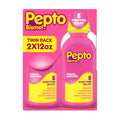 Pepto Bismol Liquid, Upset Stomach Relief, Nausea Relief, Heartburn Relief, Indigestion Relief, Anti Diarrhea Medication for Adults - 5 Symptom Fast Relief, 2x12 oz Pepto Bismol buy supplements Au