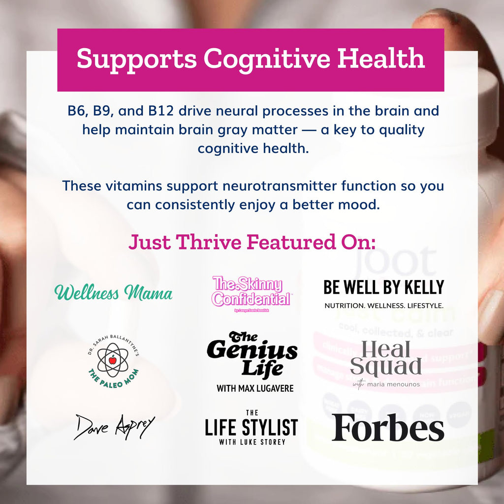 Just Thrive - Just Calm - Cortisol Manager - Calming, Memory, and Mood Support Supplement - Vegan, 30 Calm Capsules Just ThriveBuy Supplements Australia