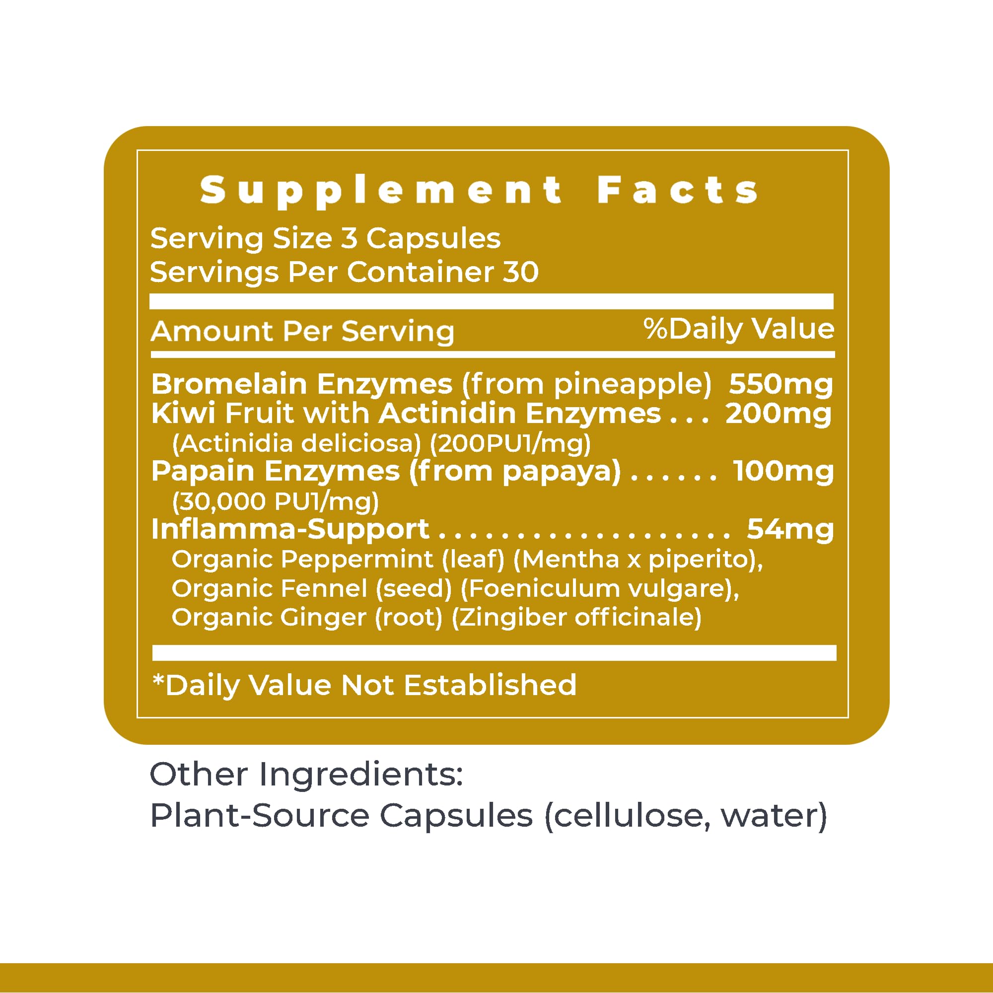 Premier Research Labs Inflammacidin - Digestive Enzymes, Papain from Papaya, and Bromelain Enzymes for Digestion, Plant Enzymes for Women & Men, Vegan Friendly - 90 Vegetarian Capsules Premier Research LabsBuy Supplements Australia