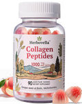 Herbovella Marine Collagen Peptides Gummies for Women- Hydrolyzed Collagen Peptides 1000mg with Biotin, Vitamins, Hyaluronic Acid- for Skin Hair Nails -Sugar Free, 30 Servings, Peach Flavor Herbovella buy supplements Au