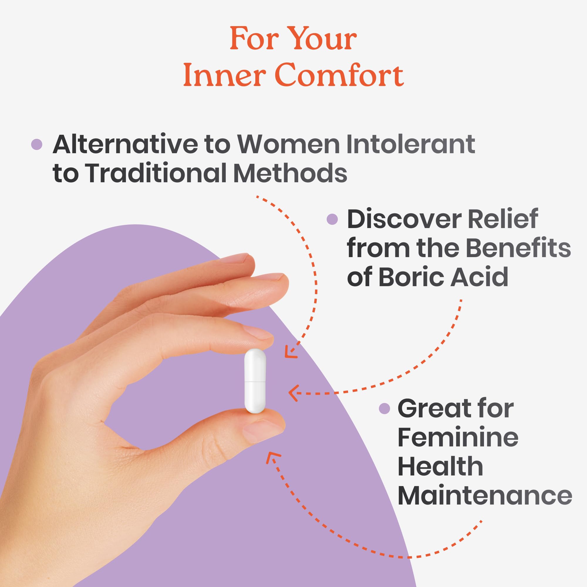 NewLife Naturals Boric Acid Suppositories for Women - 600mg | pH Balance Pills | Feminine Care | 2 Pack (60 Capsules) | Made in USA NewLife NaturalsBuy Supplements Australia