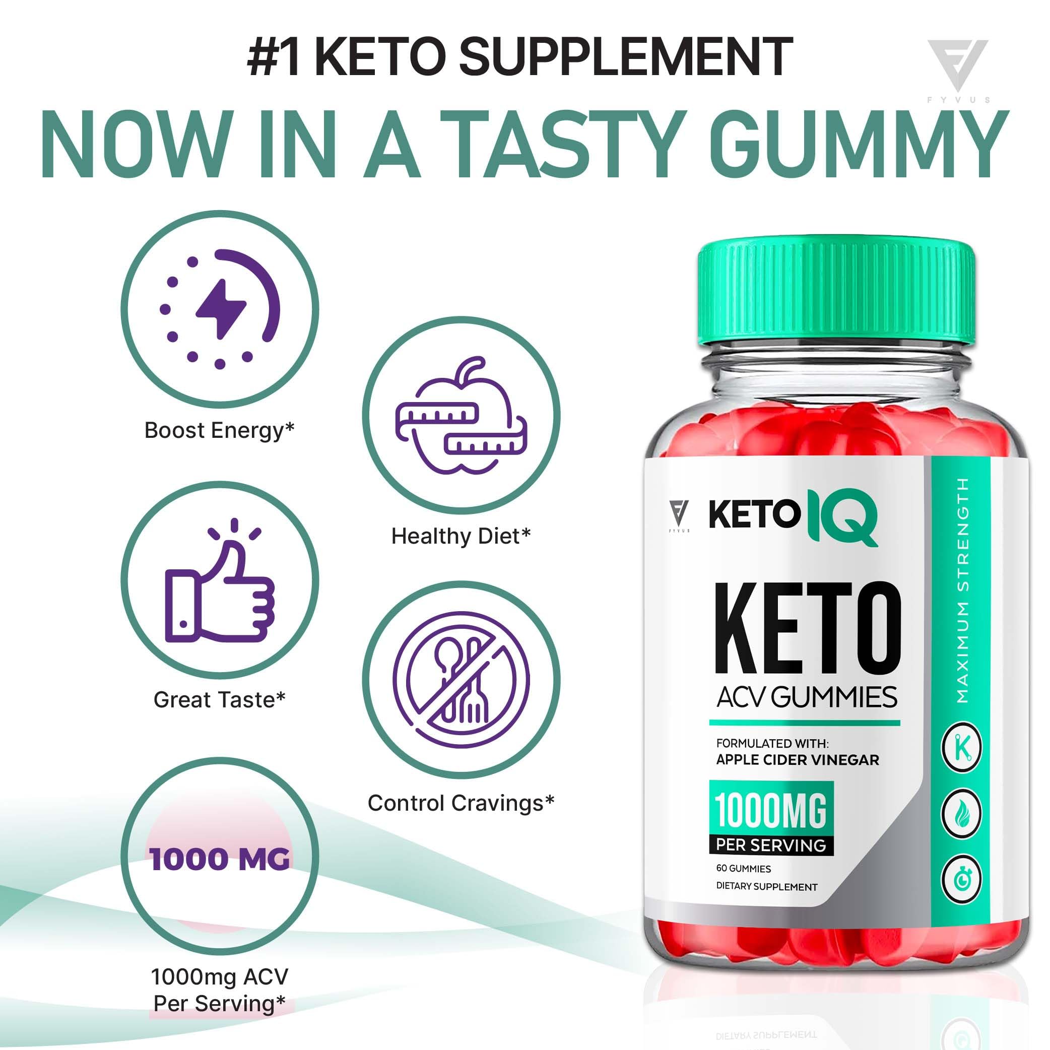 (3 Pack) Keto IQ KetoIQ Keto ACV Gummies, Keto IQ ACV Gummies Advanced Weight Loss FyvusBuy Supplements Australia