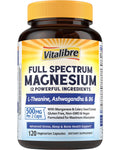 Vitalibre Full Spectrum Magnesium supplement bottle on a white background
