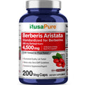 NusaPure Berberine HCI 20:1 Extract, 225 mg Equivalent to 4,500mg - 200 Veggie Caps - (Vegetarian, Non-GMO, Vegan) NusaPureBuy Supplements Australia