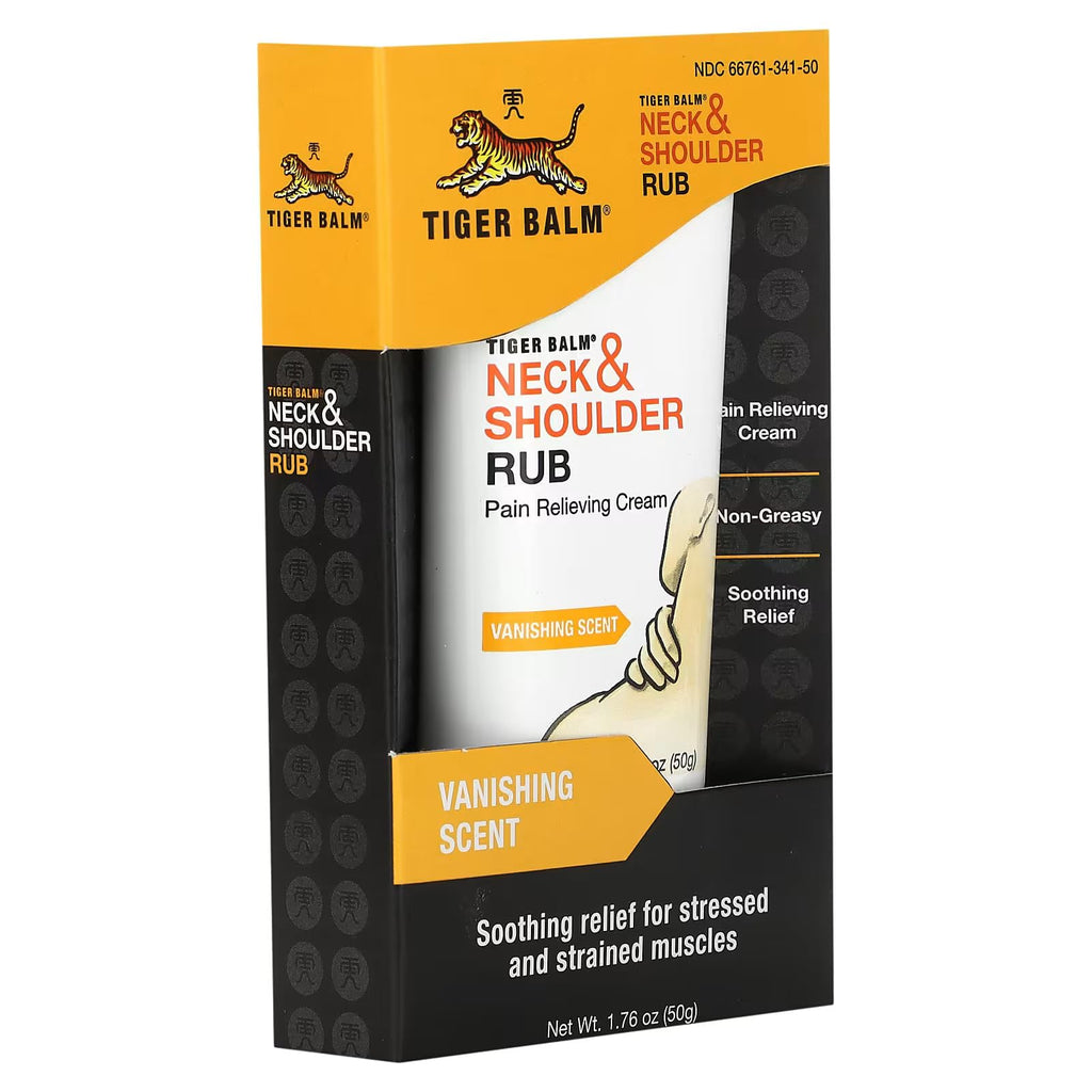 Tiger Balm Neck & Shoulder Rub Vanishing Scent 1.76 oz Tiger BalmBuy Supplements Australia