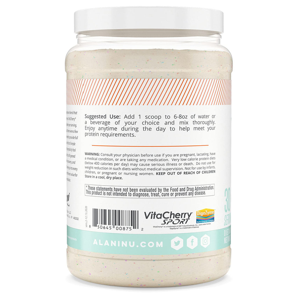 Alani Nu Whey Protein Powder Confetti Cake | 23g Protein with Low Sugar & Digestive Enzymes Alani NuBuy Supplements Australia