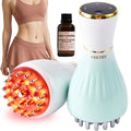 FEEJOY Lymphatic Drainage Massager & Massage Tool with Cellulite Oil, Body Sculpting Machine & Fascia Blaster for Cellulite with Microcurrent, Light, Heat & Vibration, for Legs, Arms & Belly FEEJOY buy supplements Au