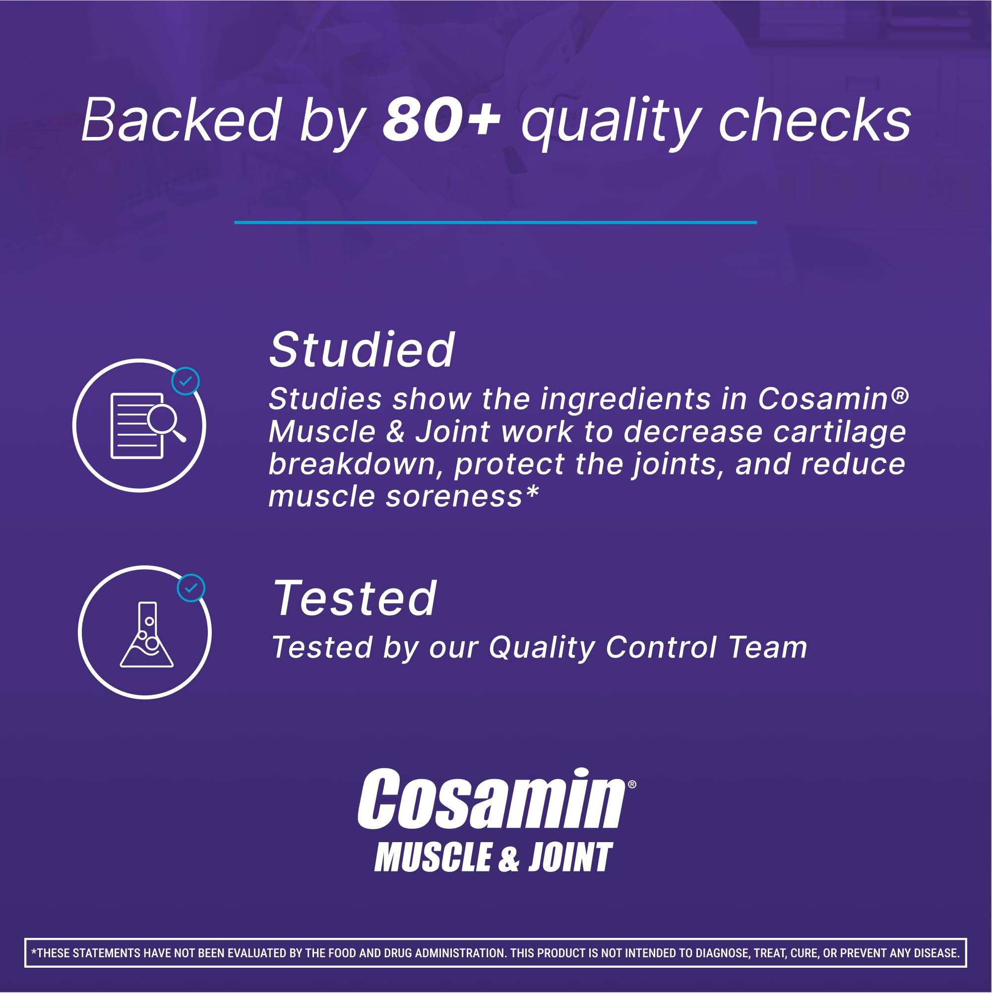 Cosamin Nutramax Muscle & Joint, Works to Decrease Cartilage Breakdown, Joint Health Supplement, Adult Men and Women Joint Health, 74 Capsules CosaminBuy Supplements Australia