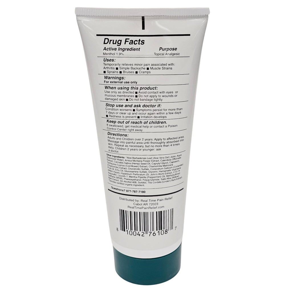 Real Time Pain Relief MAXX Plus - 7oz Tube | Intensive Formula with 19 Natural Ingredients Including Hemp Oil | Fast-Acting Relief for Muscle Pain, Arthritis, Backaches, and More Real Time Pain ReliefBuy Supplements Australia