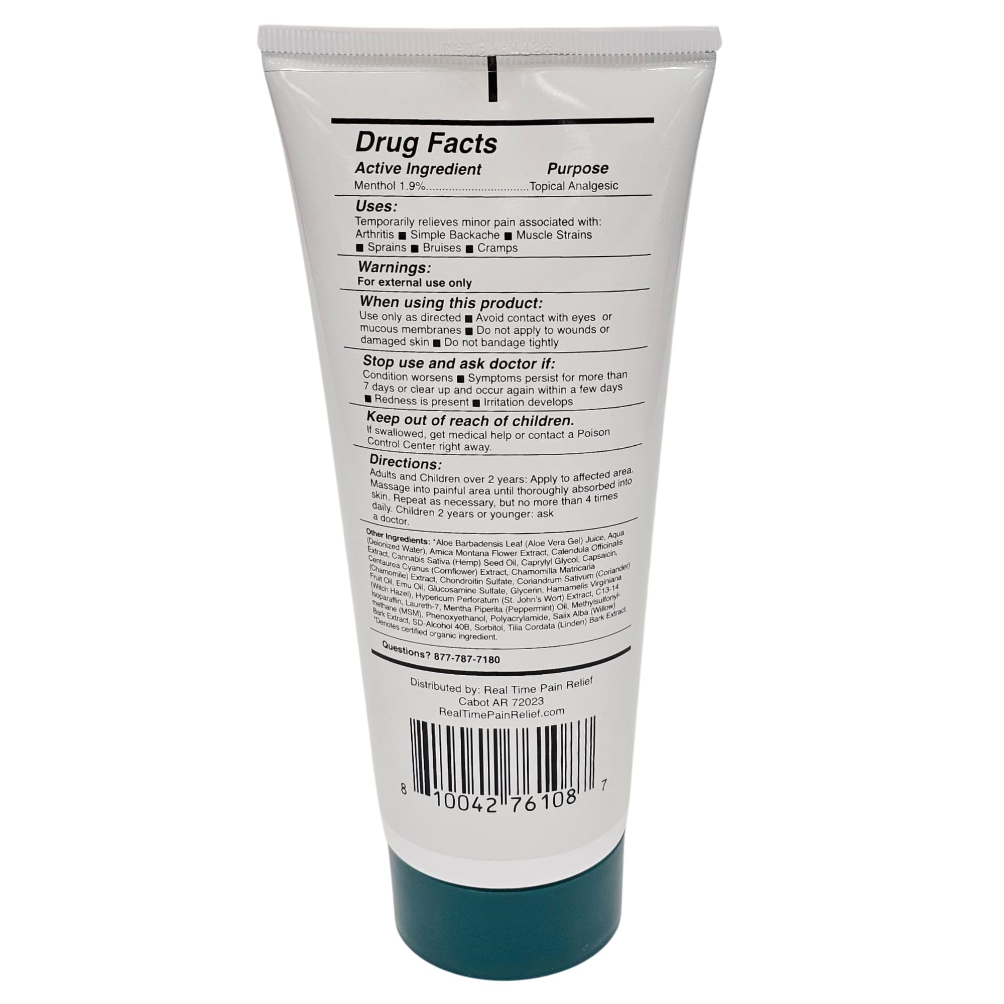 Real Time Pain Relief MAXX Plus - 7oz Tube | Intensive Formula with 19 Natural Ingredients Including Hemp Oil | Fast-Acting Relief for Muscle Pain, Arthritis, Backaches, and More Real Time Pain ReliefBuy Supplements Australia