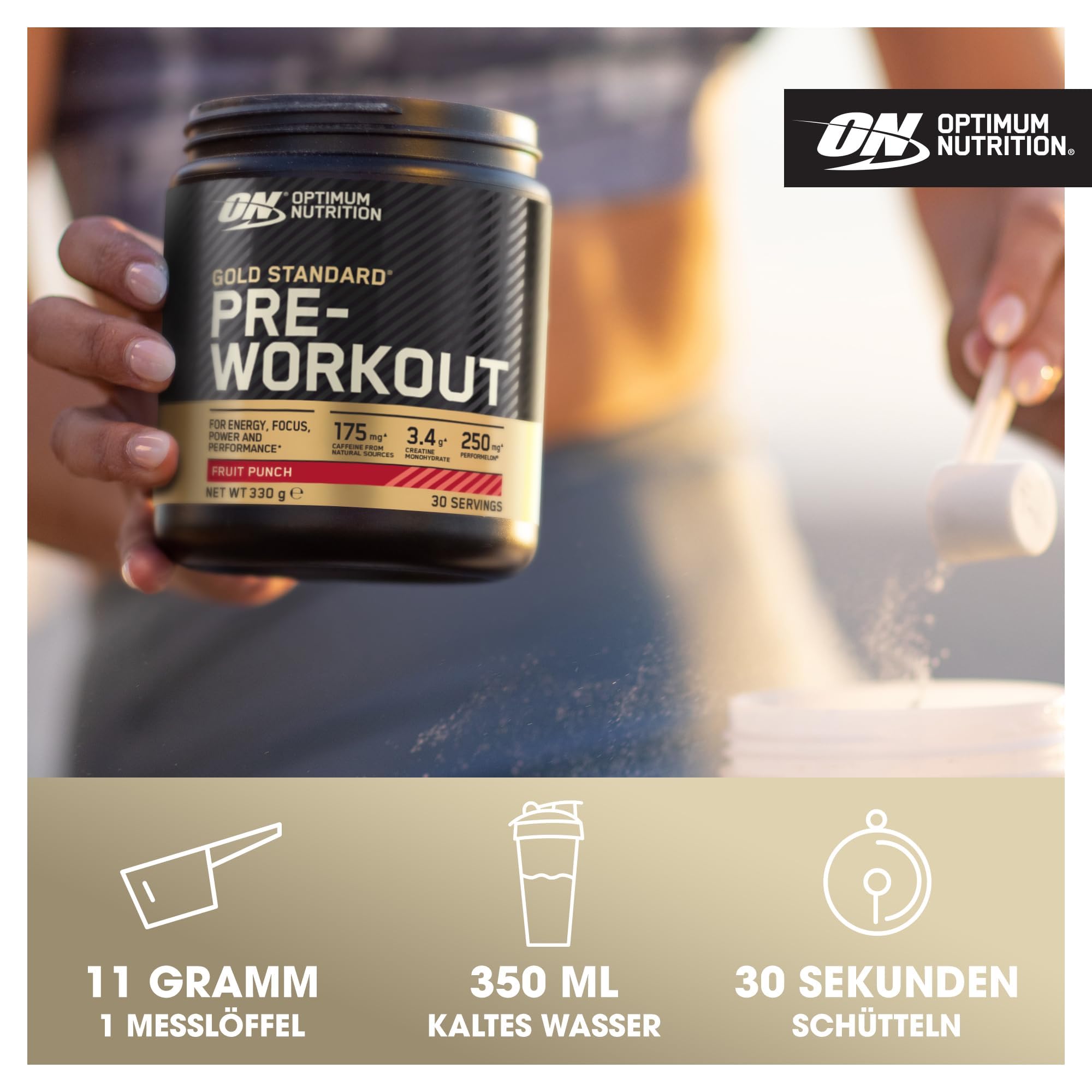 Optimum Nutrition Gold Standard Pre Workout Powder, Energy Drink with Creatine Monohy Optimum NutritionBuy Supplements Australia