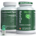 Probiotics for Women & Men - 120 Billion CFU, 17 Powerful Strains for Gut Health, Immunity & Fast Bloating Relief, Third - Party Tested, Non-GMO & Vegan Probiotics Formula for Digestive Health, 60 CT NaturElanBuy Supplements Australia