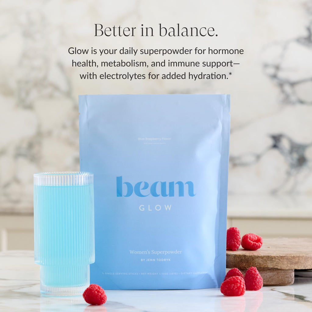 Beam Glow Hormone Balance Supplement for Women – Cortisol Supplement for Women, PMS Relief Supplement, Perimenopause & PCOS Support, Womens Vitamins, Thyroid Support with Ashwagandha & Selenium BeamBuy Supplements Australia