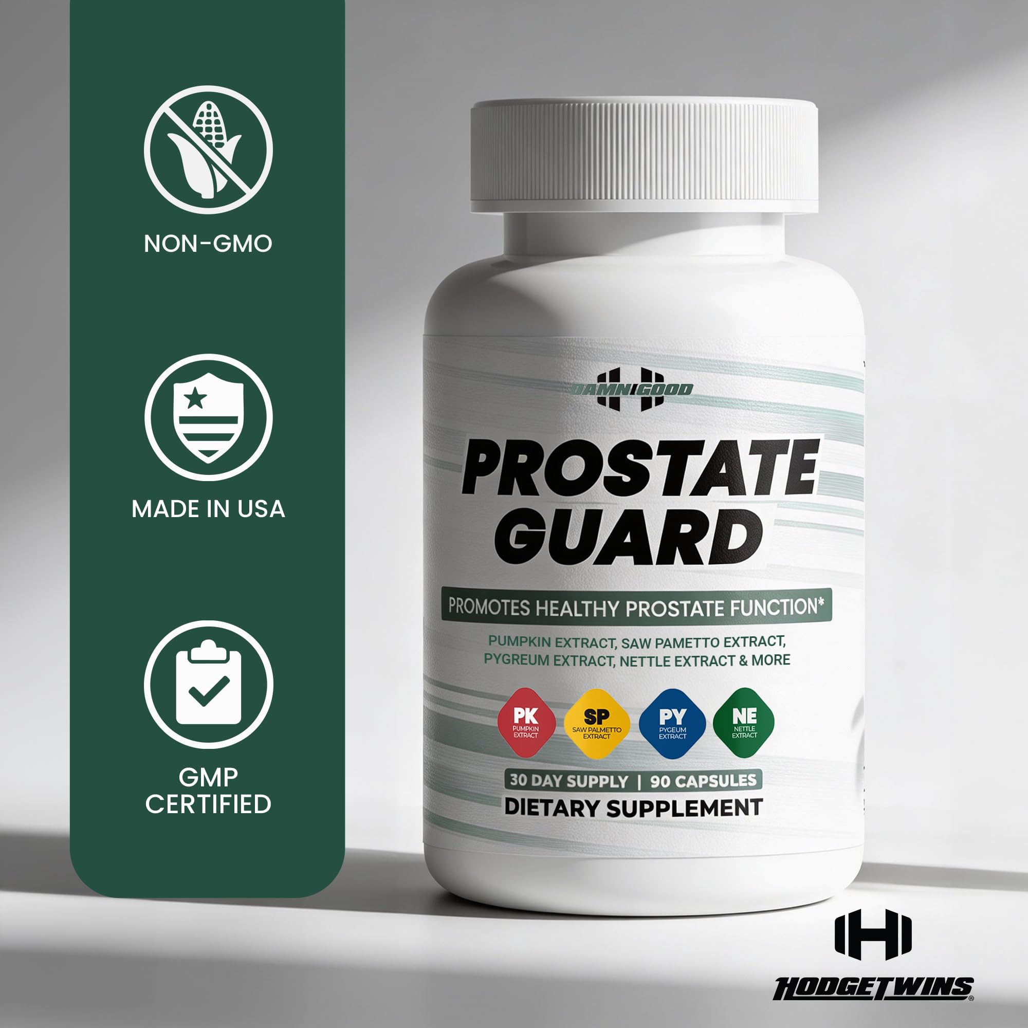 DAMN GOOD The Hodge Twins Prostate Guard - 90 Capsules Guard Vitality Complex – Comfort Blend for Nighttime Routine, Restful Rhythm - Men's Supplements for Health Supports Relaxation DAMN GOODBuy Supplements Australia