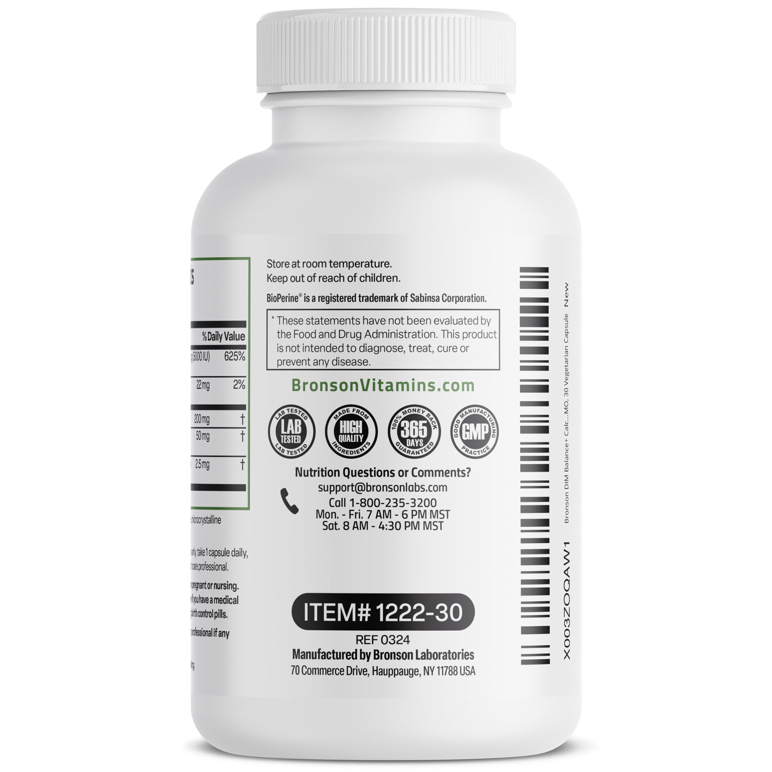Bronson DIM Balance+ Calcium D-Glucarate, Broccoli Sprouts and Vitamin D3 200 MG of DIM per Capsule Supports Estrogen Metabolism and Balanced Hormone Levels Non-GMO, 30 Vegetarian Capsules BronsonBuy Supplements Australia