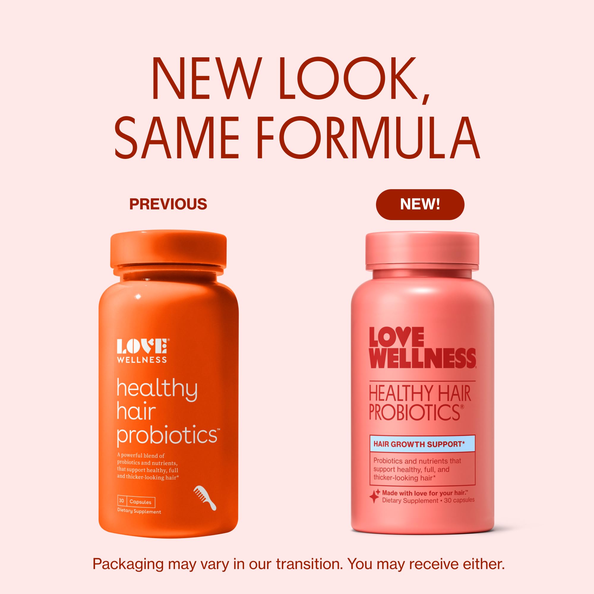 Love Wellness Healthy Hair Probiotics | Support Hair Growth with Biotin and Vitamin B12 & B6 | Supplement for Healthy Scalp & Thicker, Fuller Looking Hair | Safe & Effective | 30 Capsules Love WellnessBuy Supplements Australia