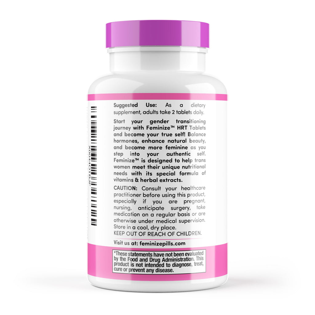 FEMINIZE Transcend HRT Pills for Estrogen - Potent HRT Estrogen Complex - Big Breats Soft Skin Feminizer FEMINIZEBuy Supplements Australia