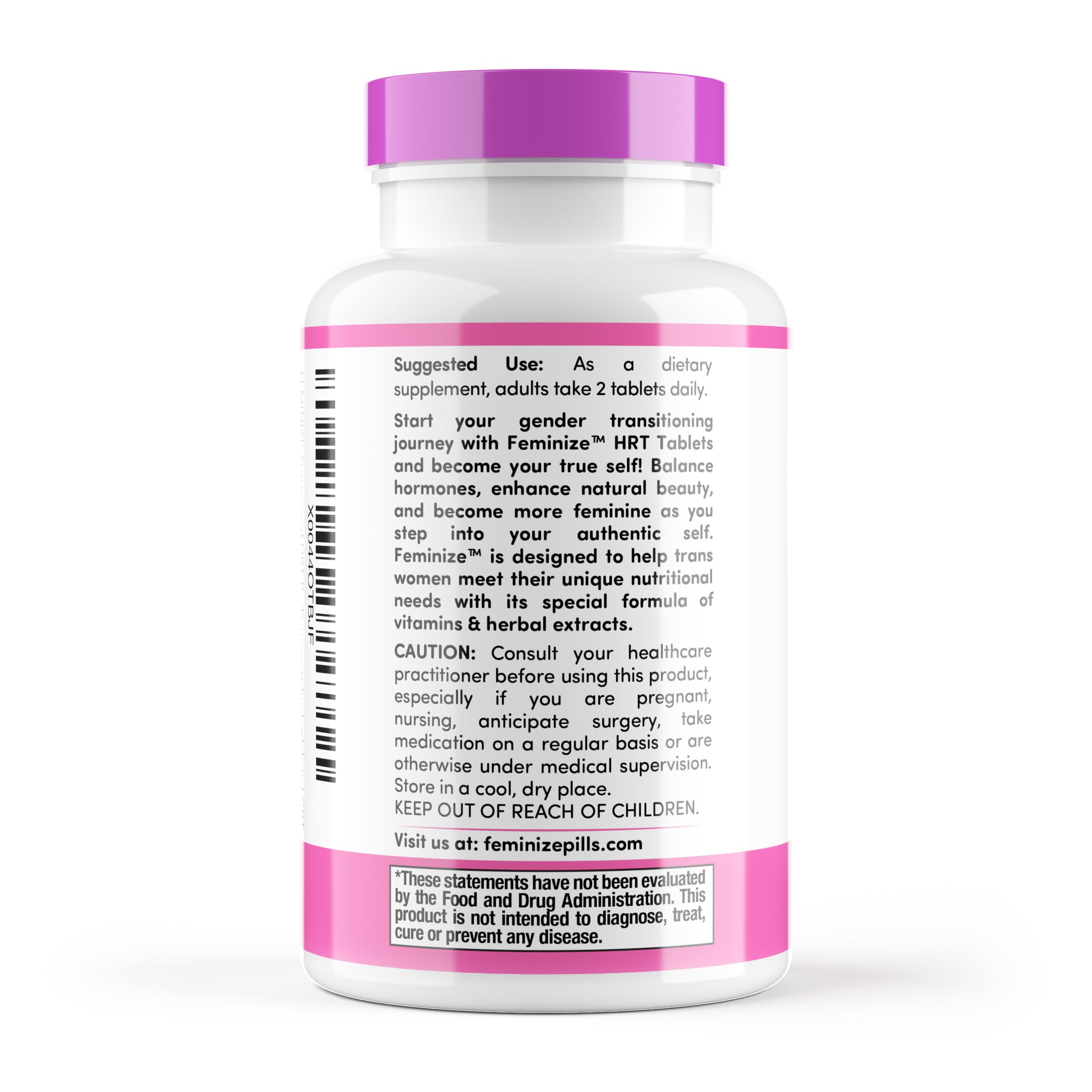 FEMINIZE Transcend HRT Pills for Estrogen - Potent HRT Estrogen Complex - Big Breats Soft Skin Feminizer FEMINIZEBuy Supplements Australia
