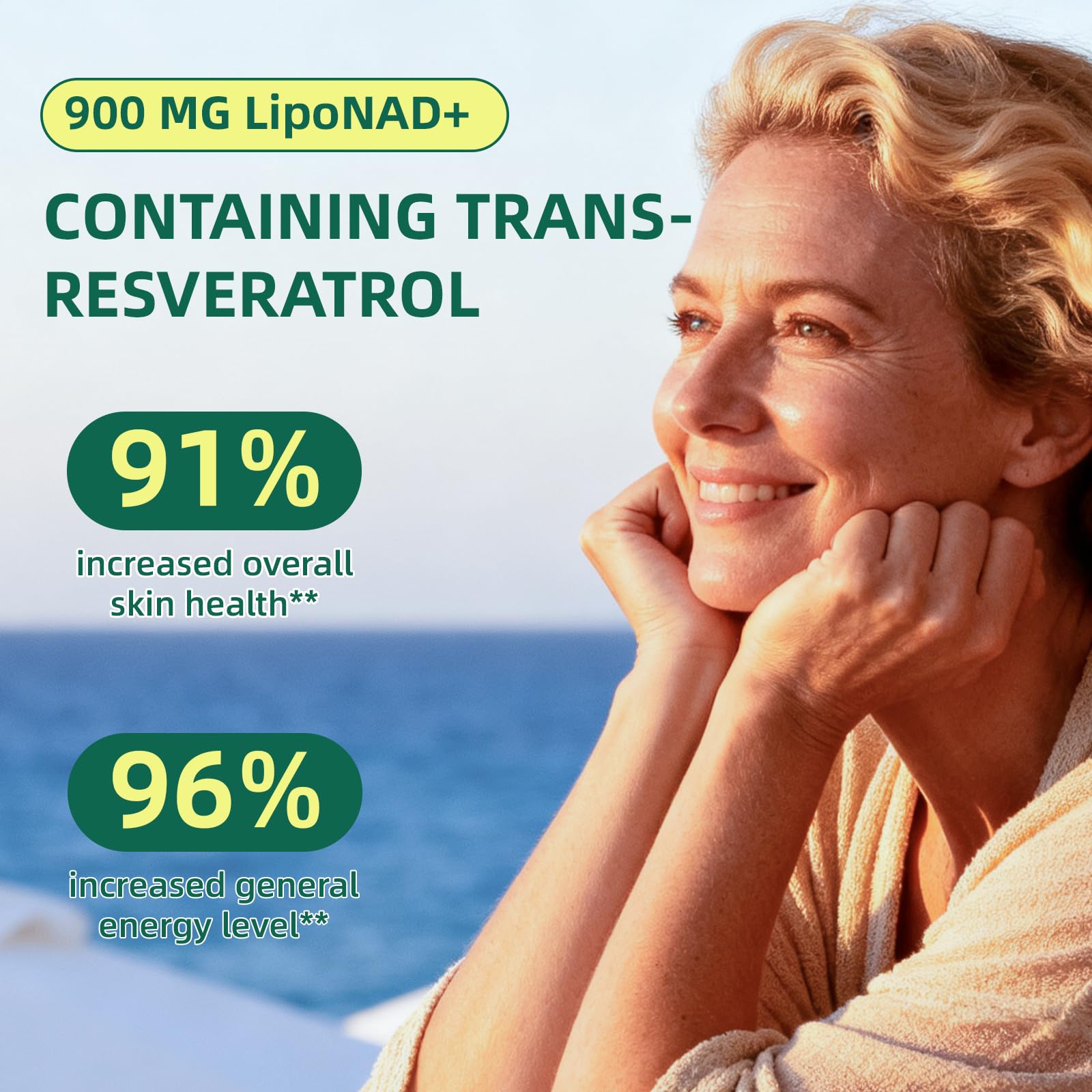 CodinAgrin NAD+ Supplement with Resveratrol 900mg Nicotinamide Adenine Dinucleotide Complex for Cellular Energy Repair, Anti-Aging & Mental Clarity Support, Non-GMO, Vegetarian Friendly, 100 Capsules CodinAgrinBuy Supplements Australia