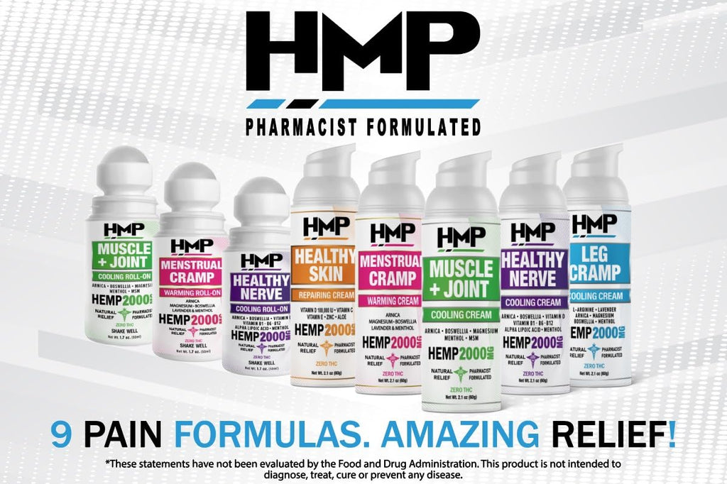 HMP BRANDS Hemp Cream Muscle & Joint Support 2000MG Hemp Discomfort Relief Formula w Menthol Ideal for Knee Muscle Joint Back Shoulder Elbow Maximum Joint Support, Natural Formula Made in USA (3 Pack) HMP BRANDSBuy Supplements Australia
