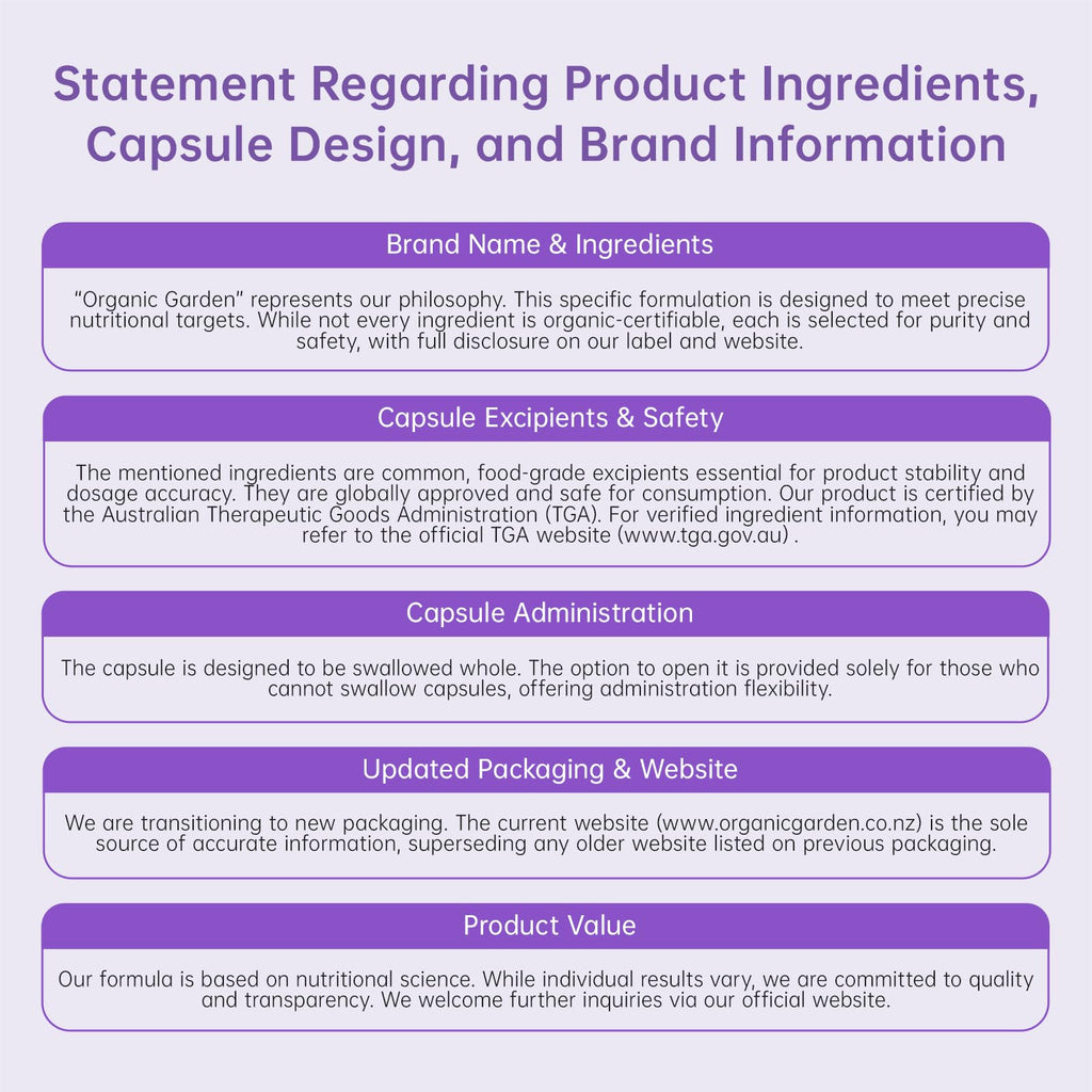Organic Garden Natural Height Support Supplement for Teens & Young Adults - Bone Health & Growth Aid with L-Lysine, Red Algae Calcium, 19 Nutrients - 90 Capsules Organic GardenBuy Supplements Australia