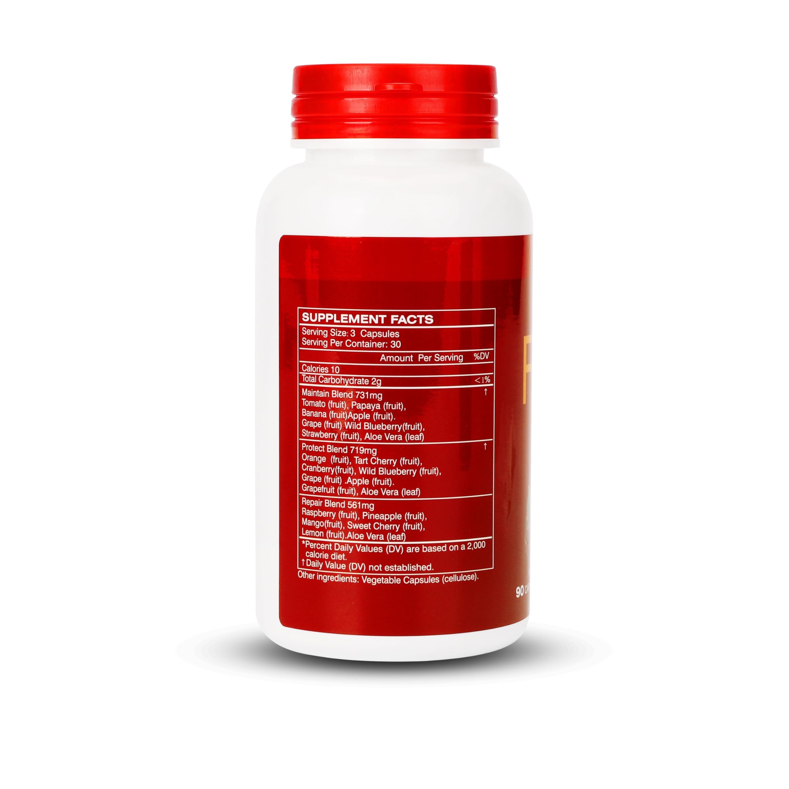 Fruit and Veggies Supplement Ingredients Natural – 4 Bottles 360 Total Vegetarian Capsules | Balance of Natural 16+18 Whole Fruits & Veggies Blend | Fresh Superfood Formula with Vitamins and Minerals JulyDeerBuy Supplements Australia
