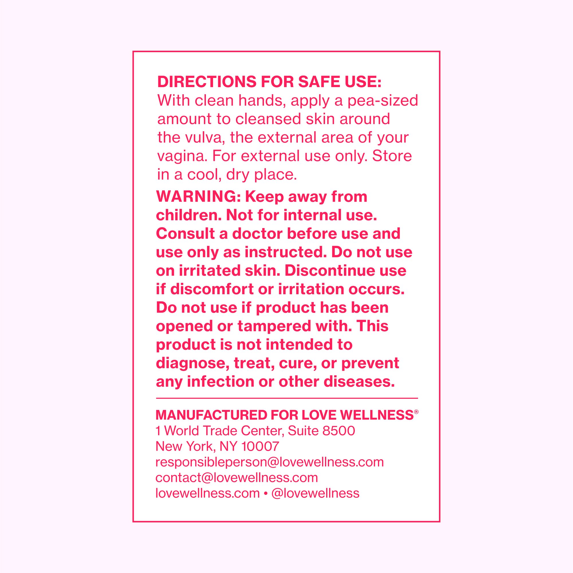 Love Wellness Comfy Cream Vulva & Vaginal Moisturizer - 1.01 oz Love WellnessBuy Supplements Australia