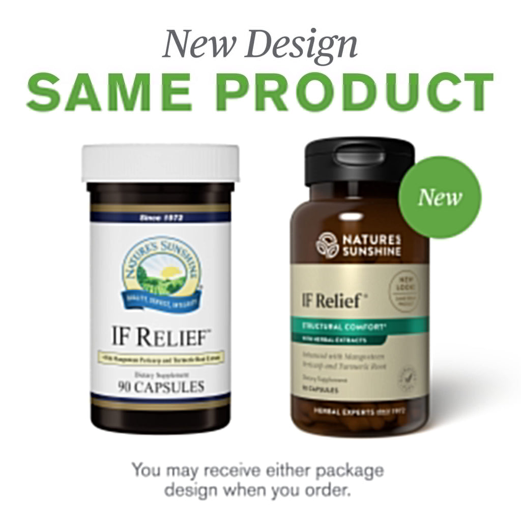 Nature's Sunshine IF Relief, 90 Capsules | Powerful Combination of Herbs That May Support The Body's Natural Process for Dealing with Muscle Pain Following Exercise Nature's SunshineBuy Supplements Australia