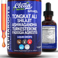 Tongkat Ali Liquid Drops Shilajit, Ashwagandha, Turkesterone, Fadogia Agrestis, Magnesium, Irish Sea Moss, and Zinc Herbal Supplement by Clean Nutra Clean NutraceuticalsBuy Supplements Australia