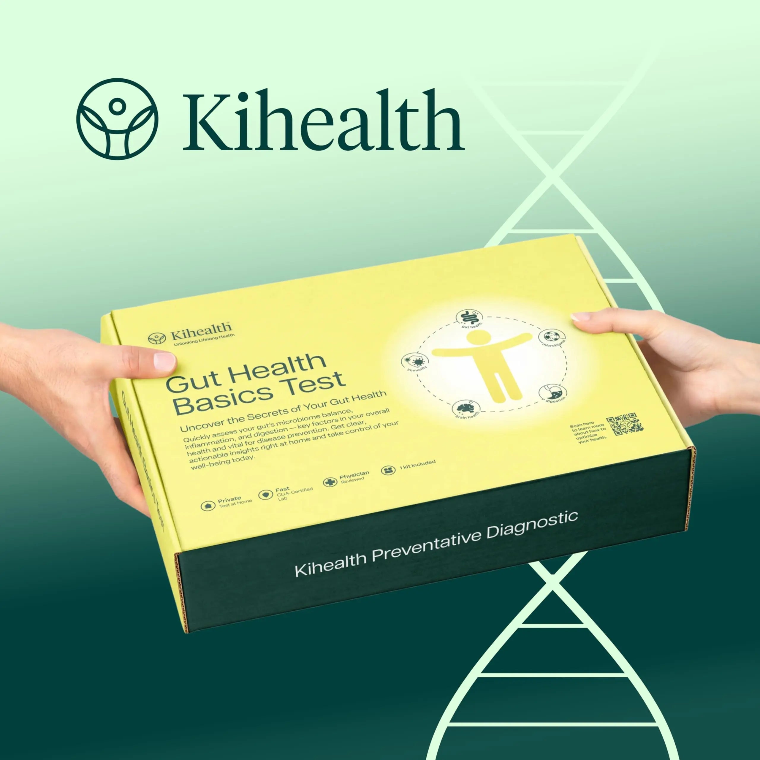 KiHealth – Gut Health Basics Test – at-Home Stool Test for Digestion, Inflammation, and Microbiome Balance – at-Home Kit KihealthBuy Supplements Australia