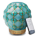 Youenkity Essential Oil Diffuser, Glass Ultrasonic Aromatherapy Diffuser with 7 Color LED Lights