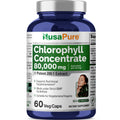 NusaPure Chlorophyll 200:1 Extract, 400 mg Equivalent to 80,000mg 60 Veggie Caps (Equivalent 80000mg per Serving, Non-GMO, Vegan) Sodium Copper Chlorophyllin NusaPureBuy Supplements Australia