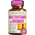 Multivitamin for Women with Methylated Vitamins and Chelated Minerals for Energy, Focus and Immune Health