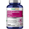 NusaPure Umckaloabo 4:1 Extract, 60 mg Equivalent to 240 mg Veggie Caps 200 Count (Non-GMO, Vegan) NusaPureBuy Supplements Australia