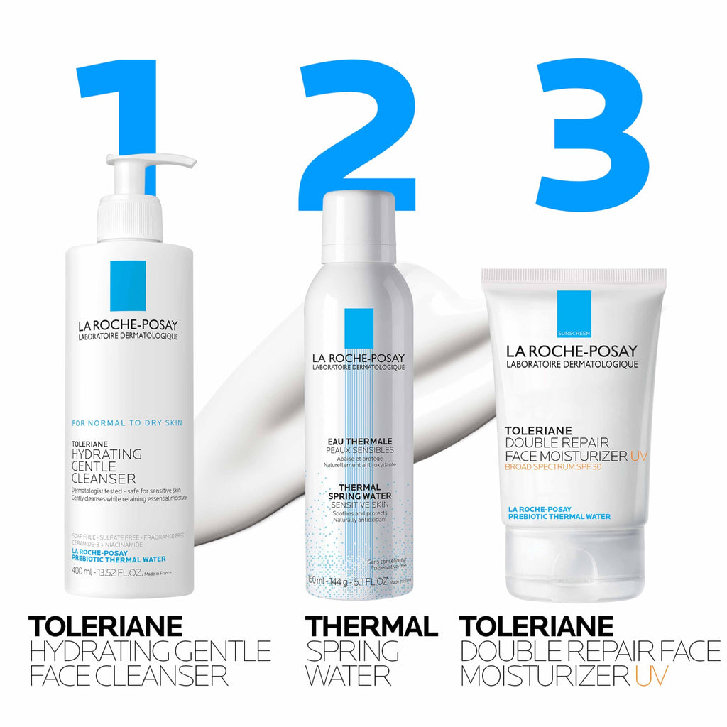 La Roche-Posay Toleriane Double Repair UV SPF Moisturizer for Face, Daily Facial Moisturizer with Sunscreen SPF 30