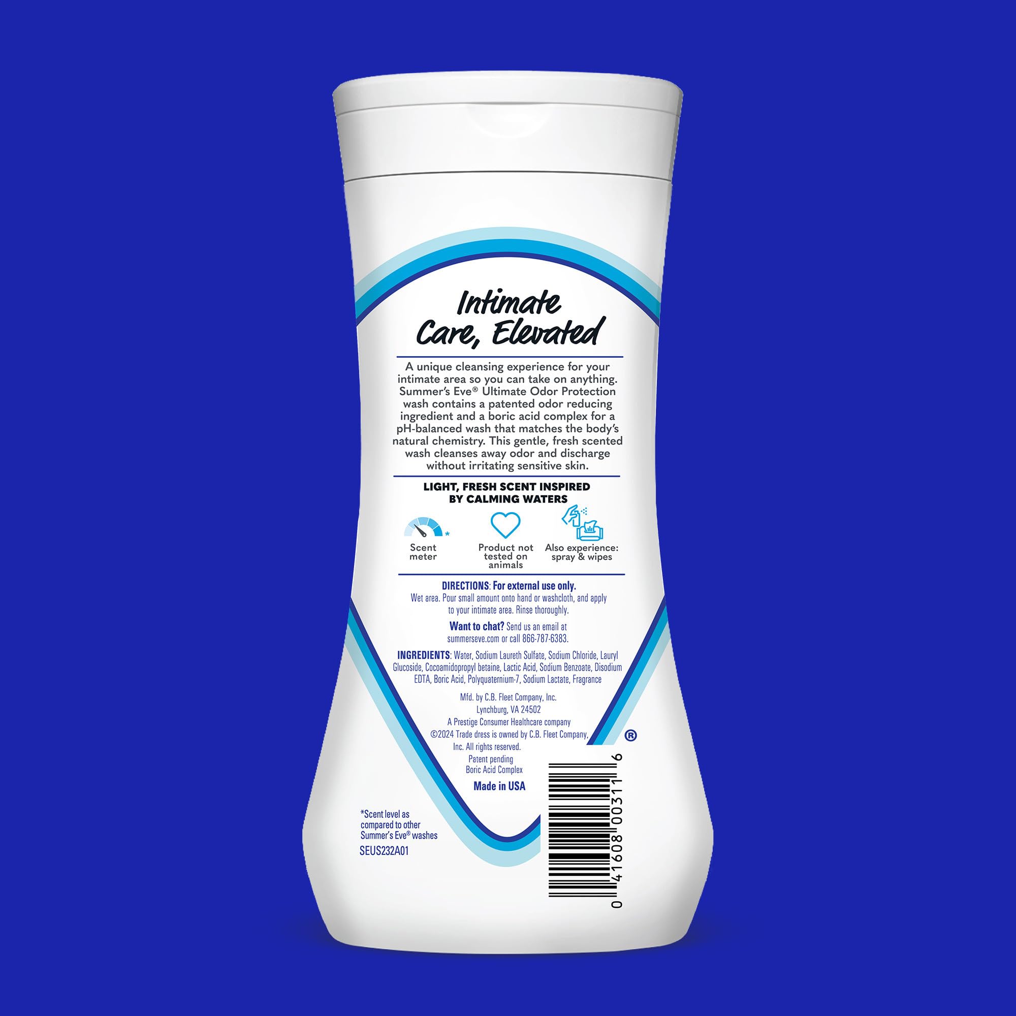 Summer's Eve, Ultimate Odor Control, Feminine Body Wash with Boric Acid, Removes Odor Summer's EveBuy Supplements Australia