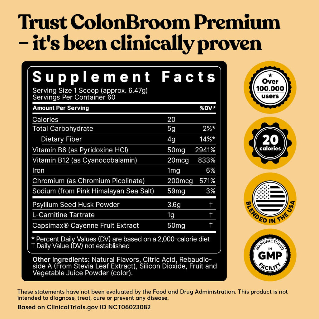 ColonBroom Premium Psyllium Husk Powder (Strawberry, 60 Servings) + Shaker Bottle for Colon Broom Fiber Powder Drink Bundle - Colon Cleanse for Bloating Relief & Gut Health - Fiber Powder Supplement ColonBroomBuy Supplements Australia