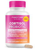Pink Stork Cortisol Probiotic for Women – Mood and Adrenal Support Supplement – Ashwagandha, Lemon Balm, Chamomile, 25 Billion CFU – Gut Health, Energy, Focus – Lower Cortisol – 30 Capsules Pink StorkBuy Supplements Australia