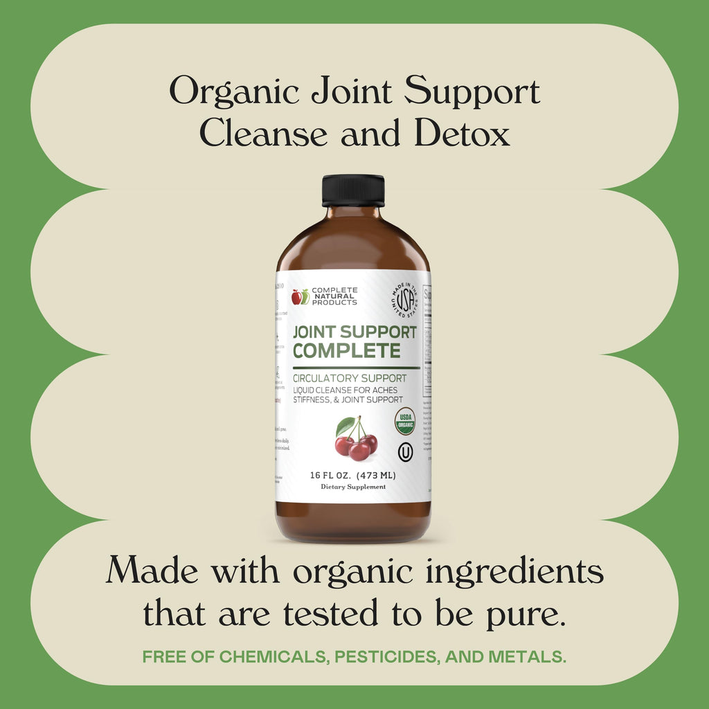 Complete Natural Products Joint Support Complete – 16 Fl Oz Organic Liquid Joint Supplement with Glucosamine Chondroitin MSM – Natural Uric Acid Cleanse & Herbal Joint Health Support for Mobility Complete Natural ProductsBuy Supplements Australia
