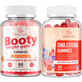 Two bottles of Glorithiventa gummy supplements on a white background